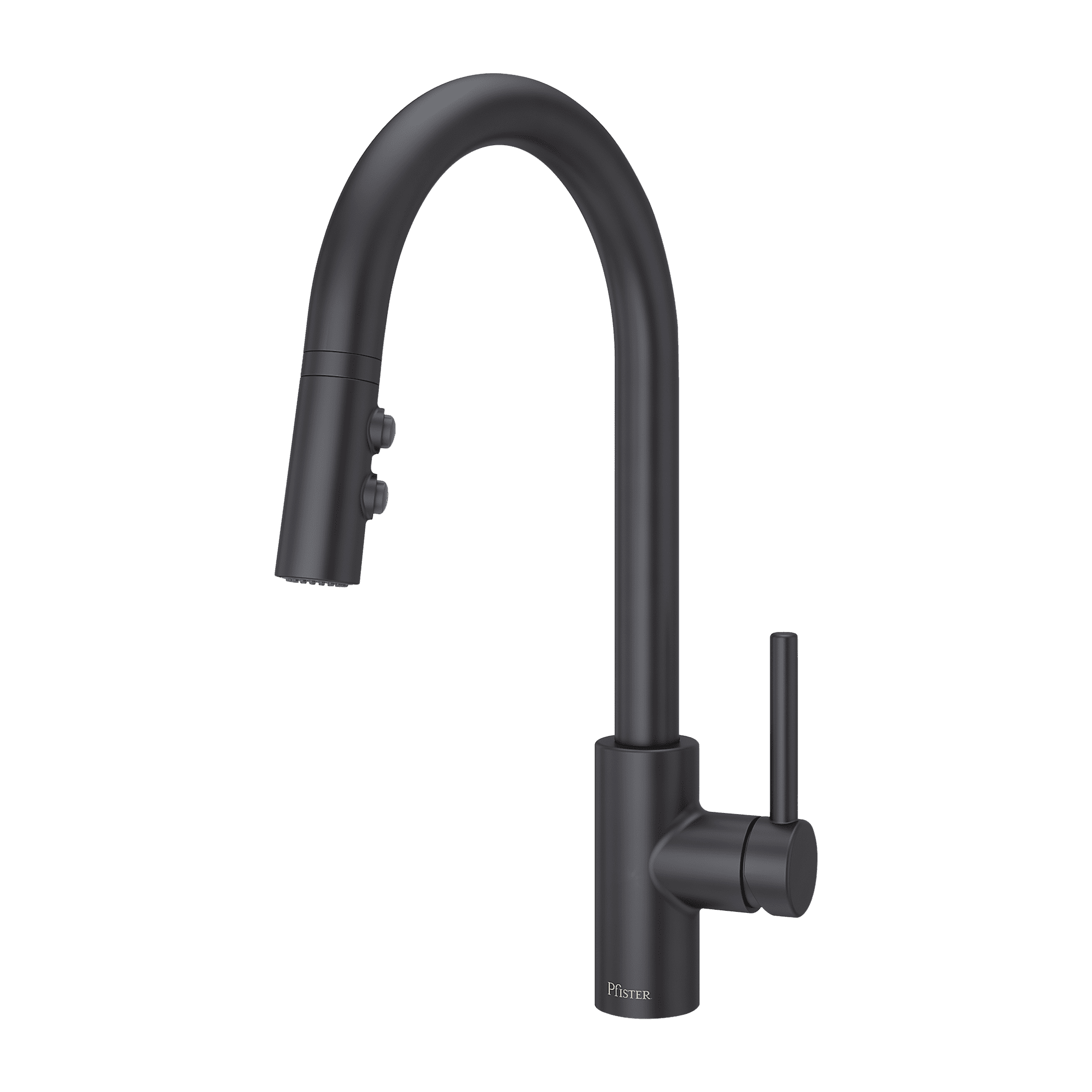 Stellen 16.75" High Arc Pull-Down Kitchen Faucet in Matte Black