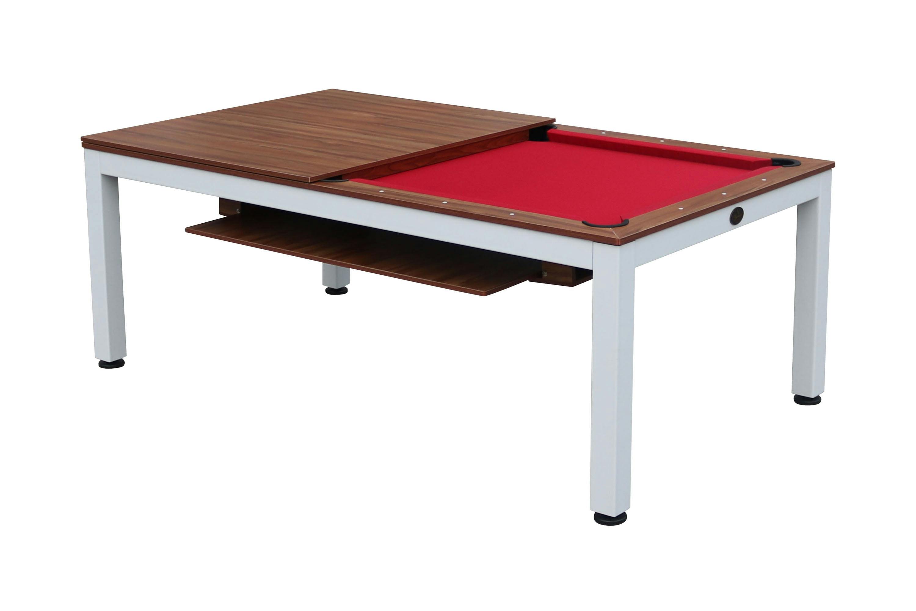 Modern Glacier 7ft Engineered Wood Pool Table with Dining Top