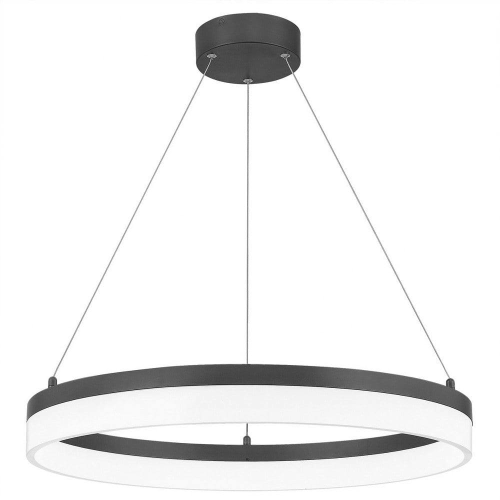 Cohen Contemporary LED Pendant in Oil-Rubbed Bronze with Etched Acrylic Shade