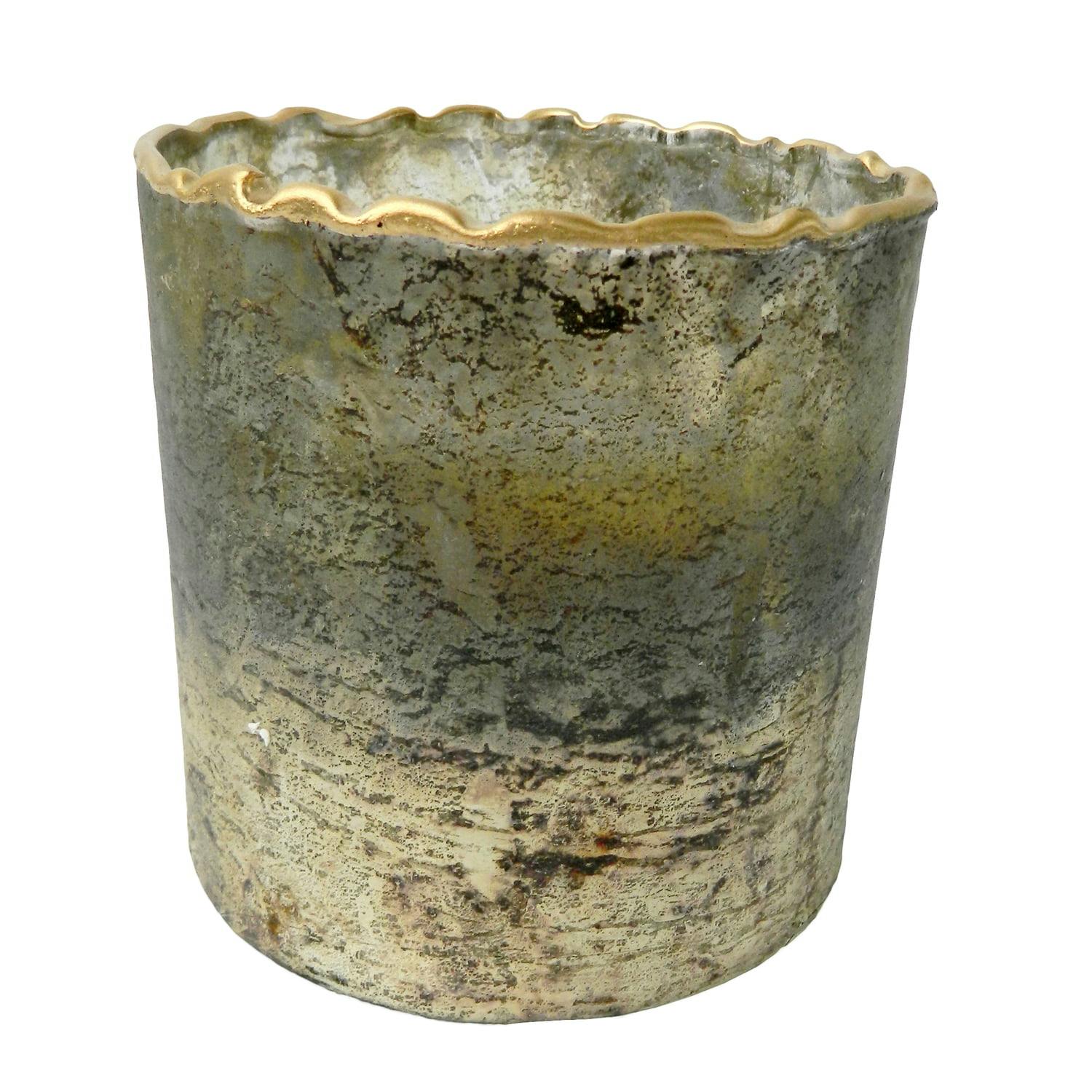 Earl Grey Scented Soy Wax Candle in Textured Brown Glass