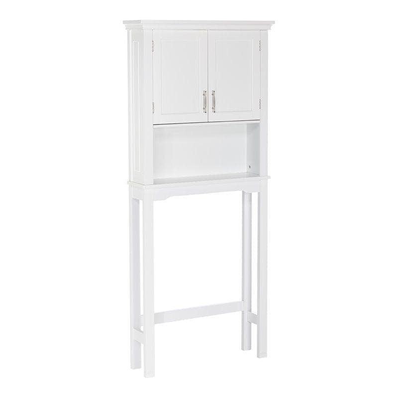 Somerset Classic White MDF Over-the-Toilet Storage Cabinet with Adjustable Shelf