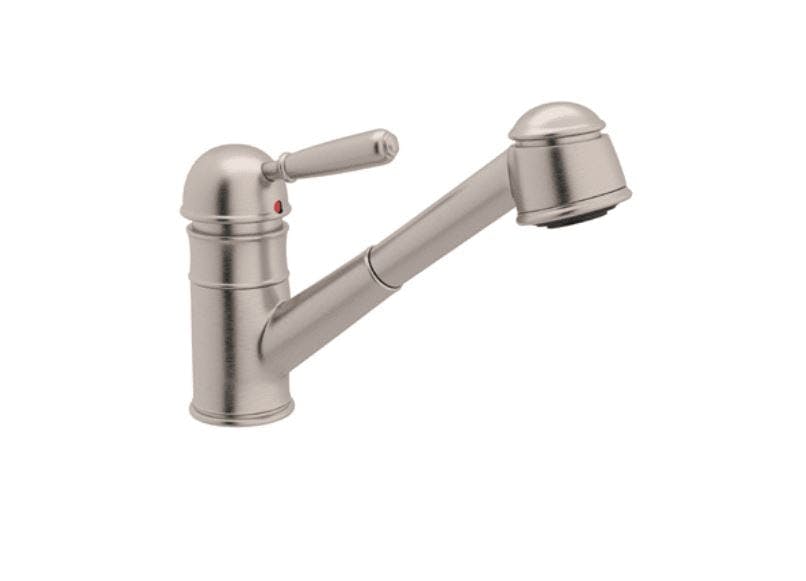 Classic Satin Nickel Pull-Out Spray Bar Faucet with Brass Construction