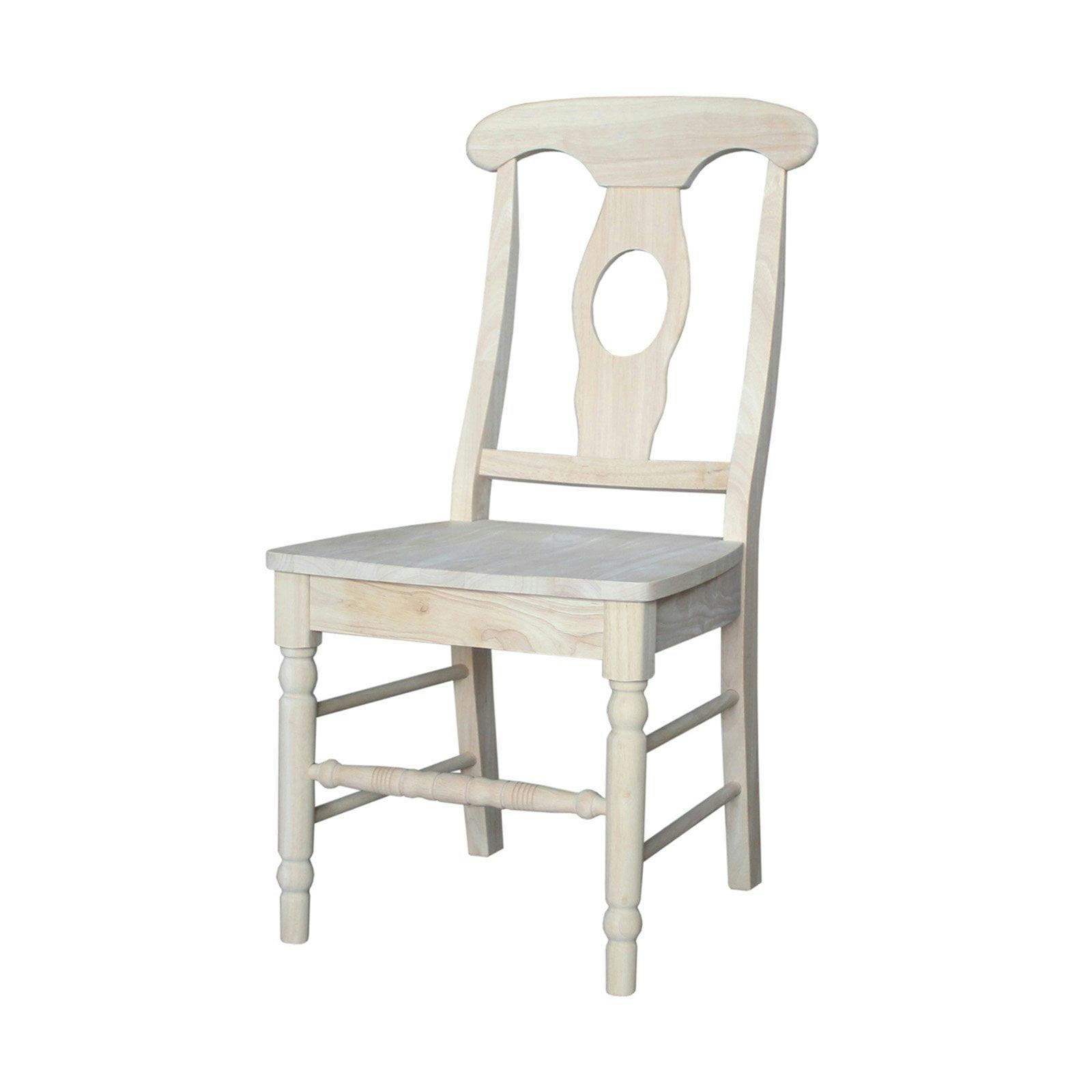 Highland Open-Back Traditional White Wood Side Chair