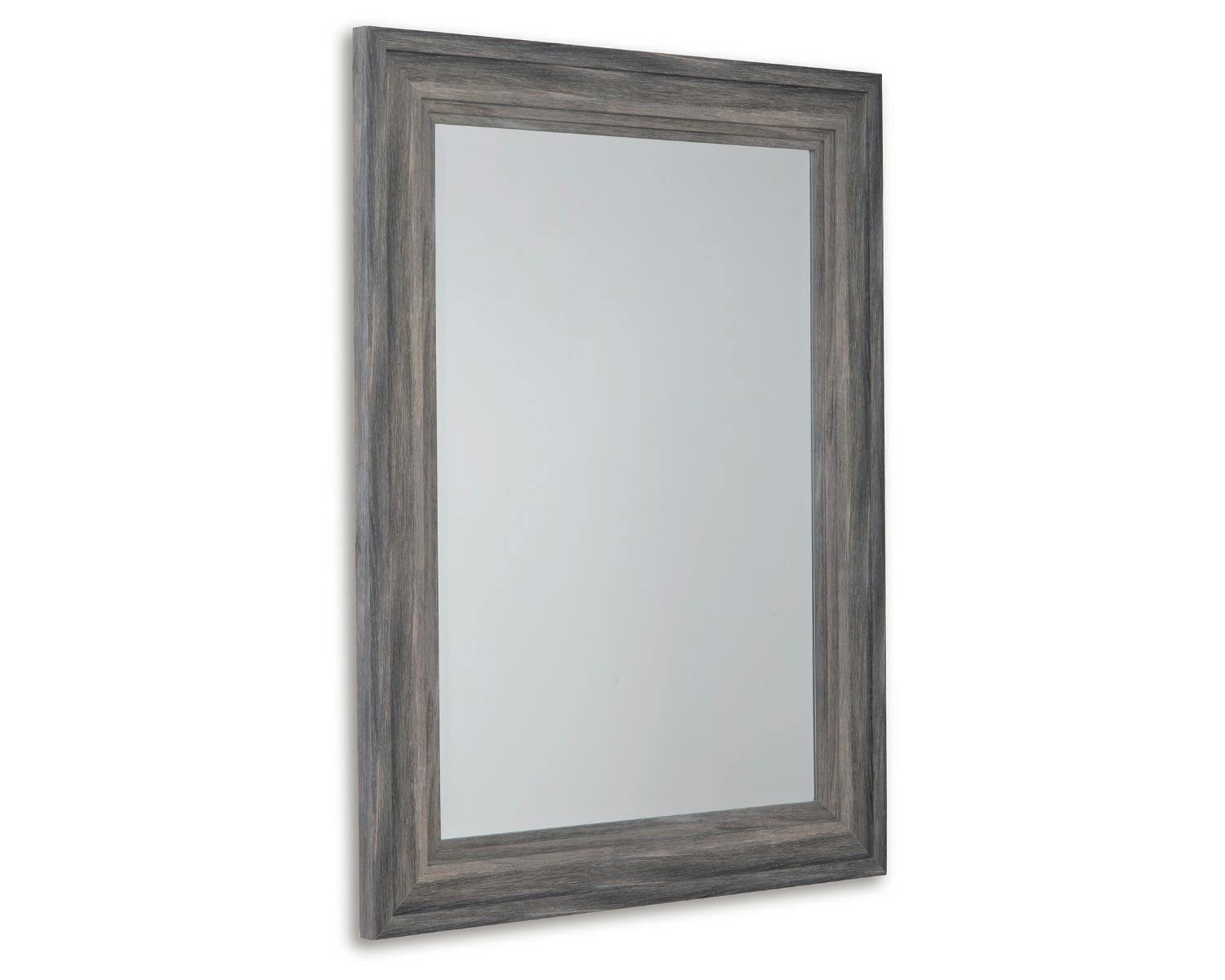 Antique Gray 30x40 Contemporary Rectangular Accent Mirror