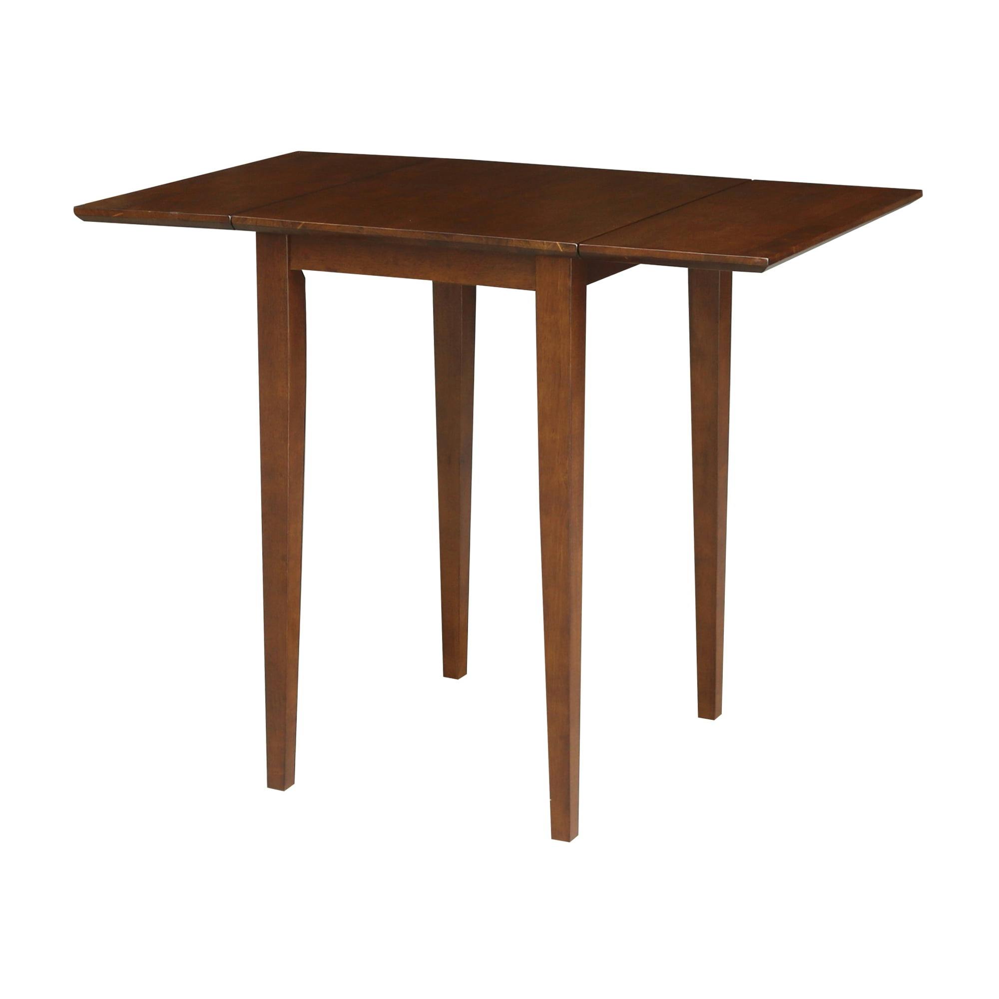 Espresso Solid Parawood Shaker Style Extendable Dining Table