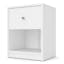 Scandinavian White Compact Nightstand with Eco-Friendly Design