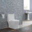 Elongated High-Efficiency Dual-Flush Free-Standing Toilet in White