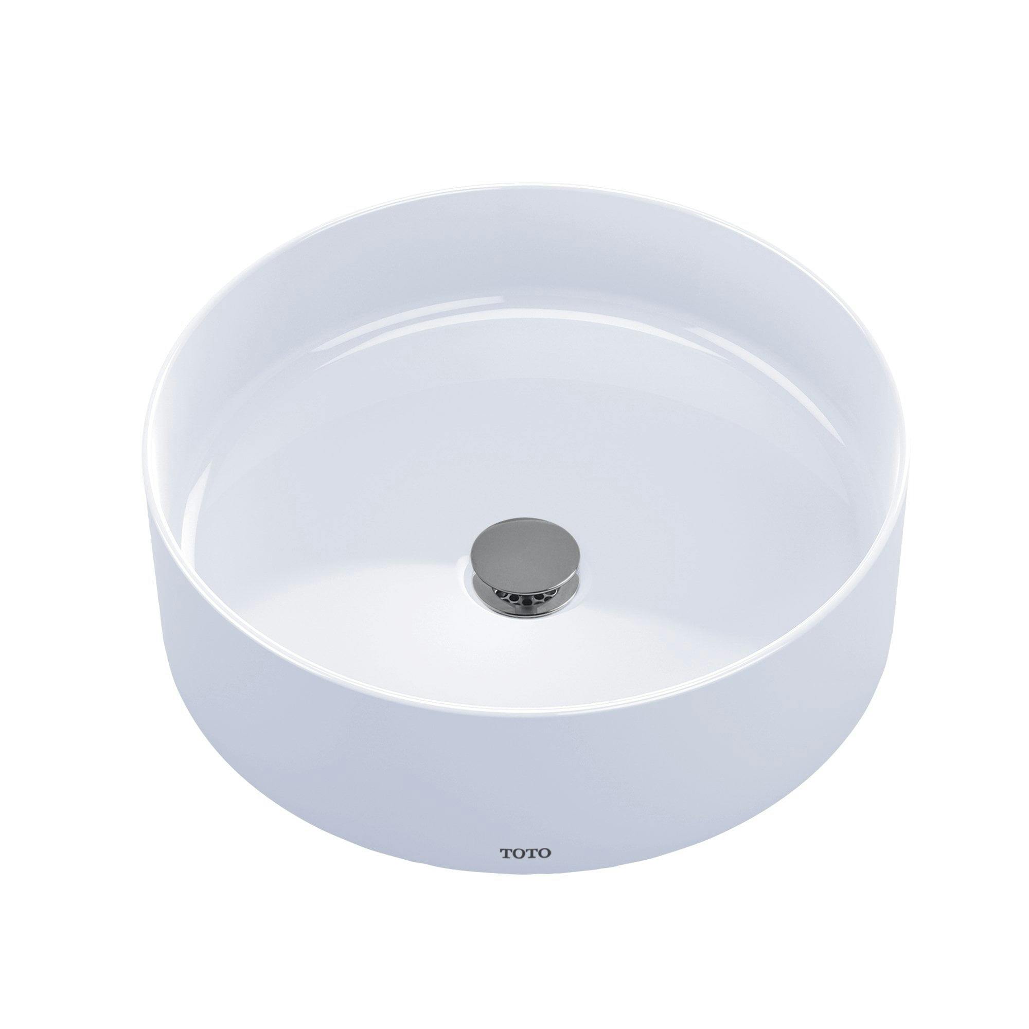 Arvina Modern 16.5" White Ceramic Vessel Bathroom Sink