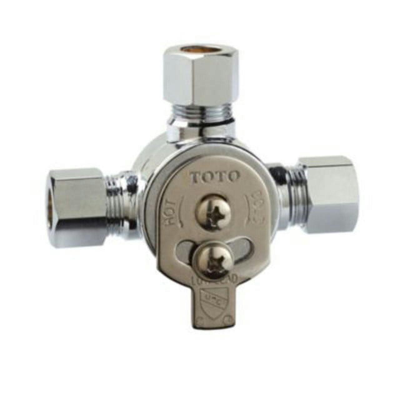 TOTO TLM10 EcoPower Solid Brass Modern Mixing Valve, Polished Chrome