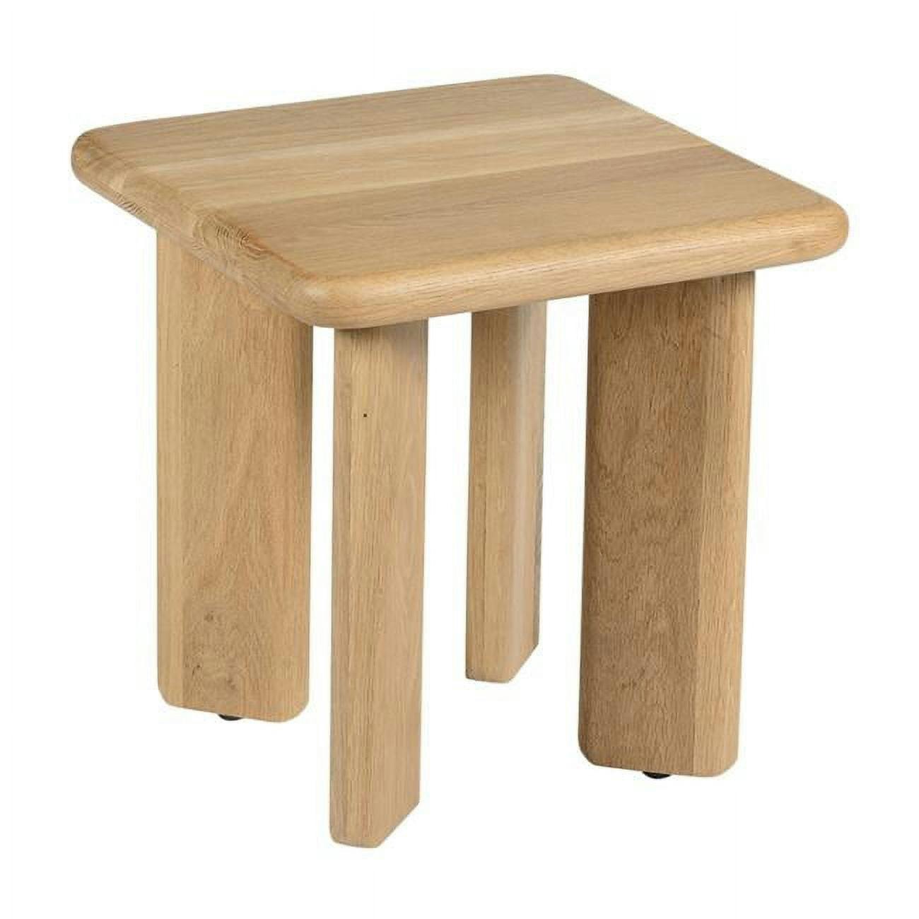 Laurel Chunky Natural Oak 18" Stool/Side Table