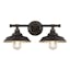 Bronze Industrial-Style Direct Wired Outdoor Wall Light Fixture