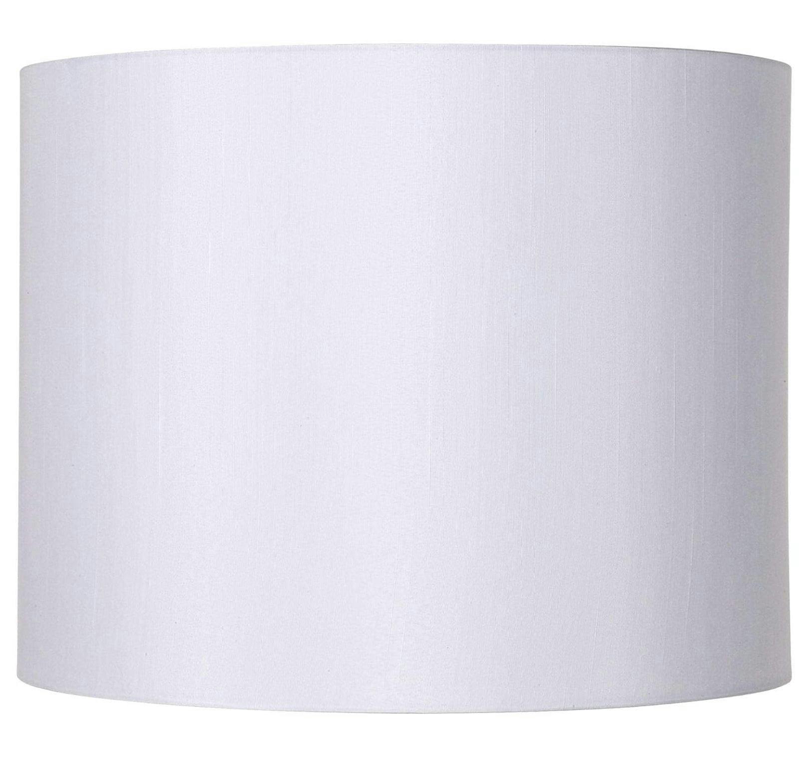Elegant White Polyester Drum Lamp Shade 14"x14"x11"