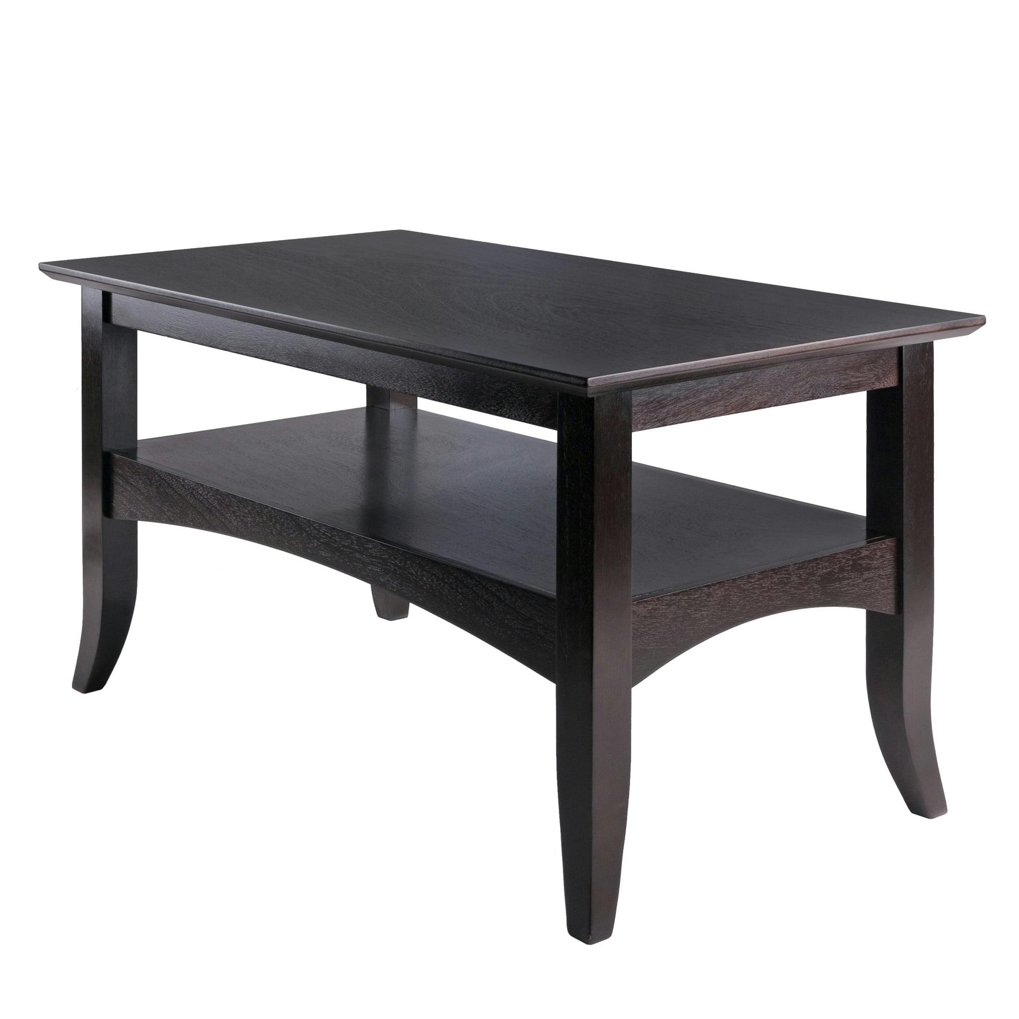 Winsome Camden Transitional Rectangular Coffee Table in Rich Brown
