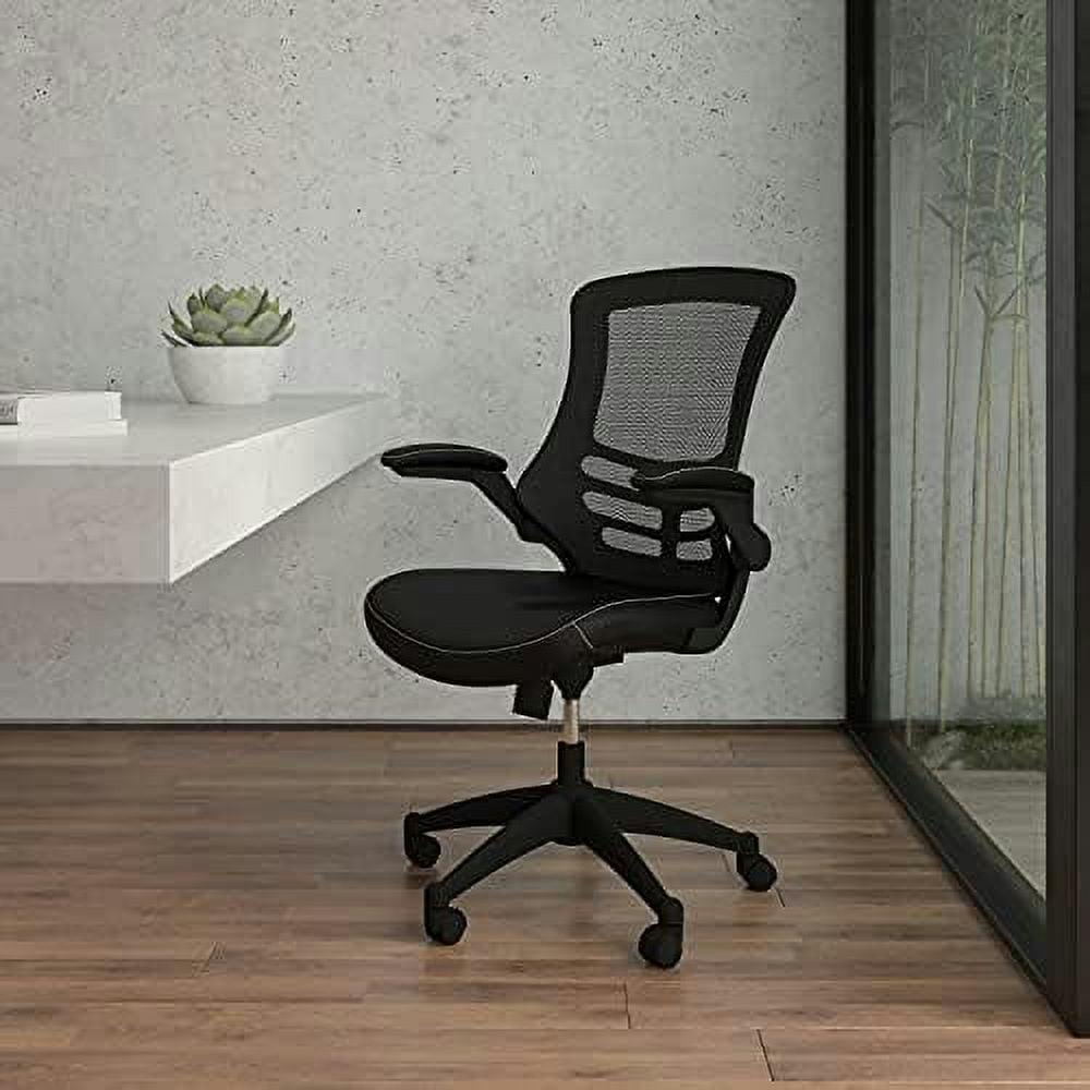 ErgoFlex 360 Black Mesh & LeatherSoft Adjustable Office Task Chair