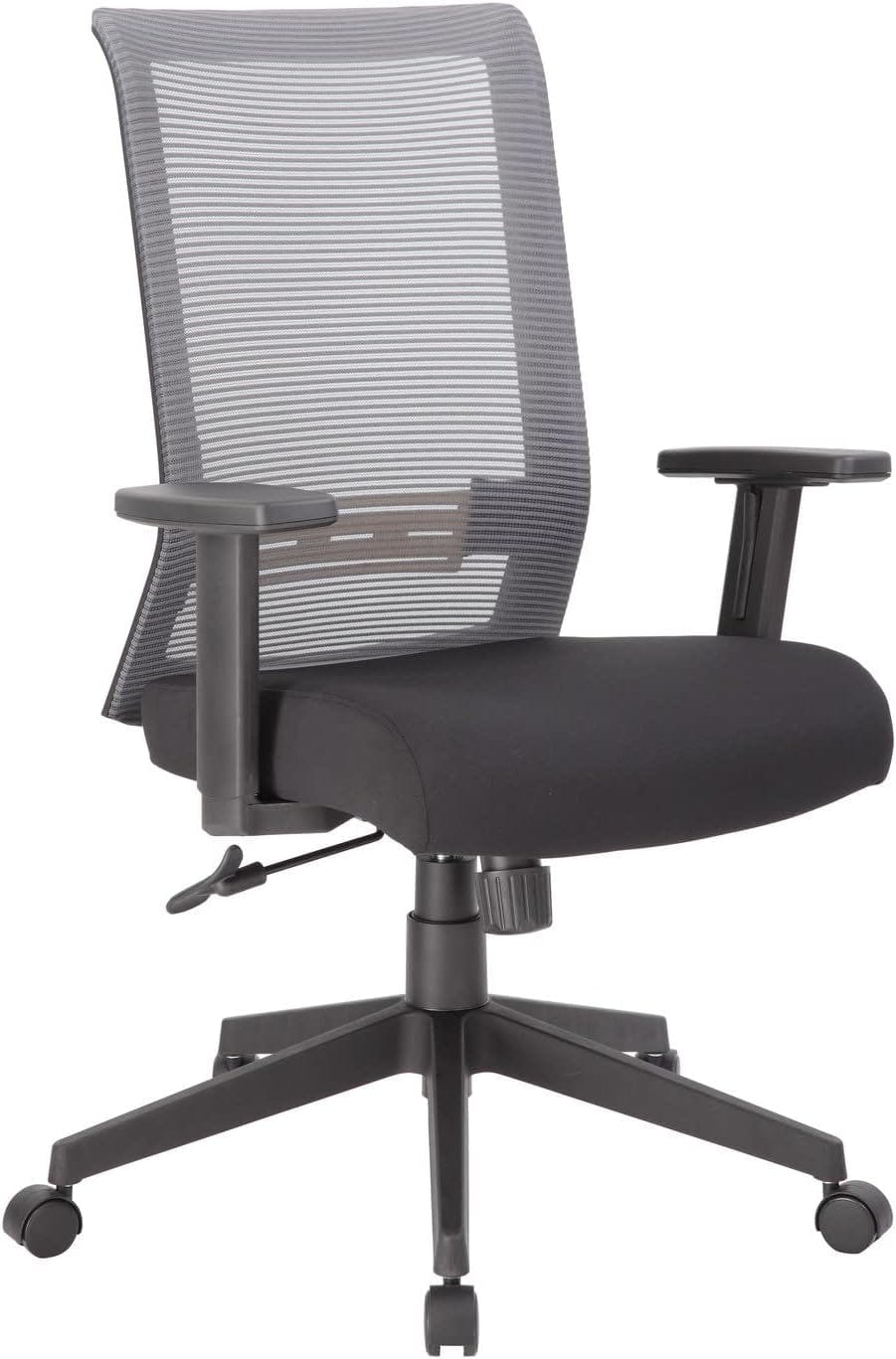ErgoFlex Adjustable Mesh Task Chair with Synchro-Tilt in Grey/Black
