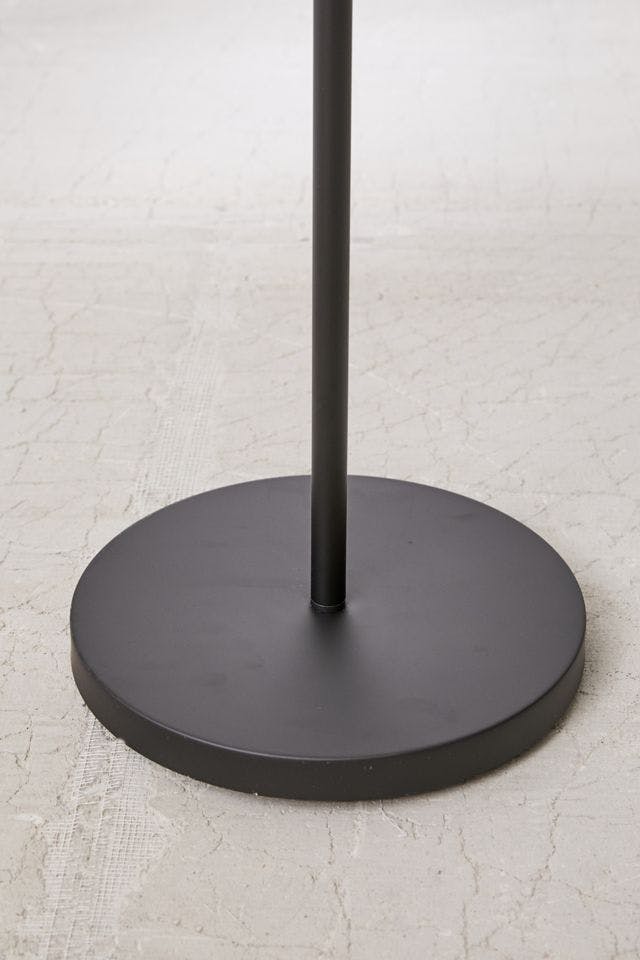 Contemporary Metric Adjustable Black Metal Floor Lamp