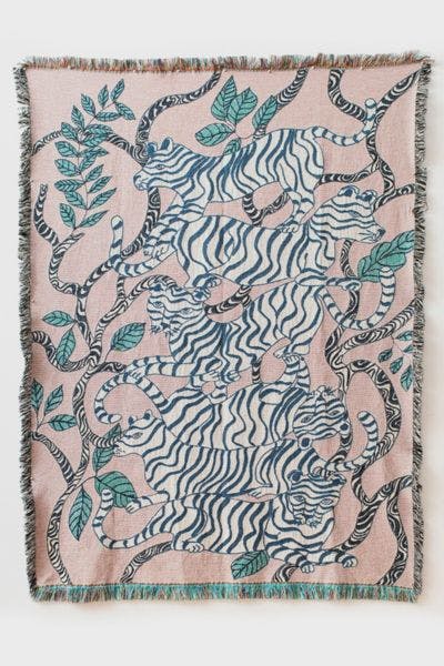 Olivia Wendel Tigers Landscape Blanket