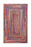 Handmade Multicolor Cotton Braided 26" Accent Rug