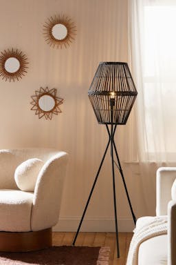 Zoro Woven Floor Lamp