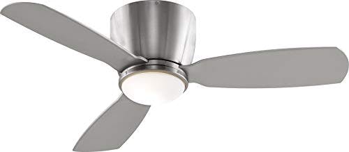 Embrace 44" Brushed Nickel Smart LED Ceiling Fan with Remote