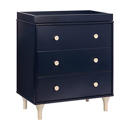 Lolly Navy and Natural 3-Drawer Sustainable Pine Dresser