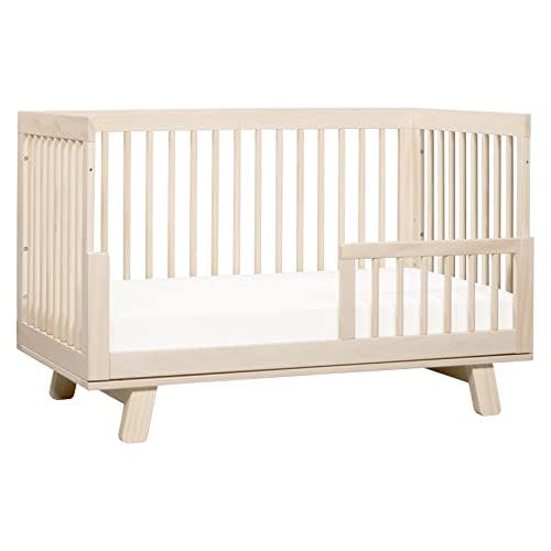 Hudson 3-in-1 Convertible Crib with Toddler Bed Conversion, Washed Natural