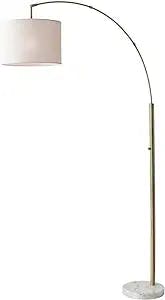 Winston 73.5" Antique Brass Arched Floor Lamp