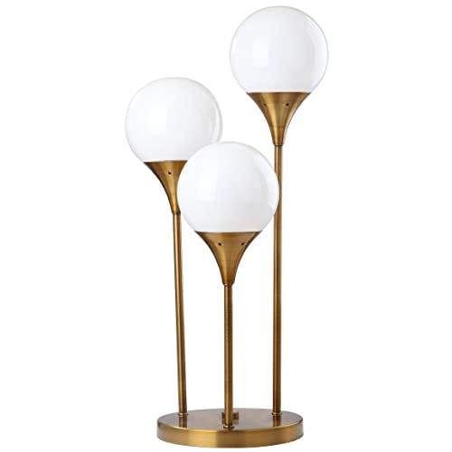 Marzio Brass Gold 25-Inch Modern 3-Orb Table Lamp