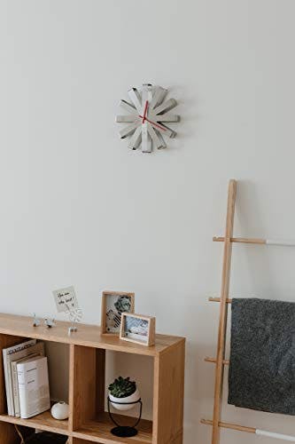 Ribbon 12.75'' Modern Minimalist Steel Wall Clock