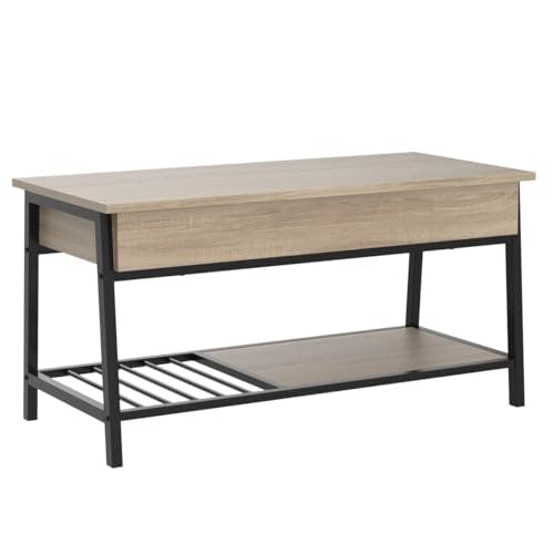 Charter Oak Lift-Top Coffee Table with Hidden Storage