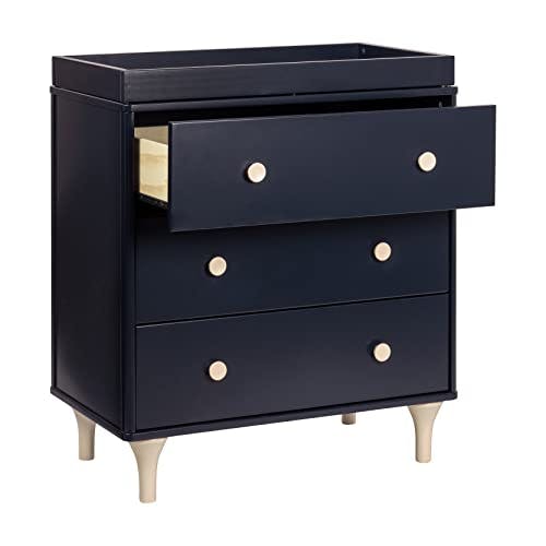 Lolly Navy and Natural 3-Drawer Sustainable Pine Dresser