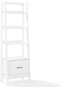 Stiles 70.2" H White Small Etagere Bookcase