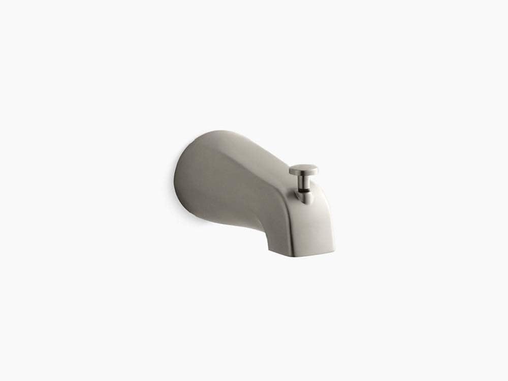 Devonshire Universal Fit Nickel Diverter Wall-Mounted Bath Spout