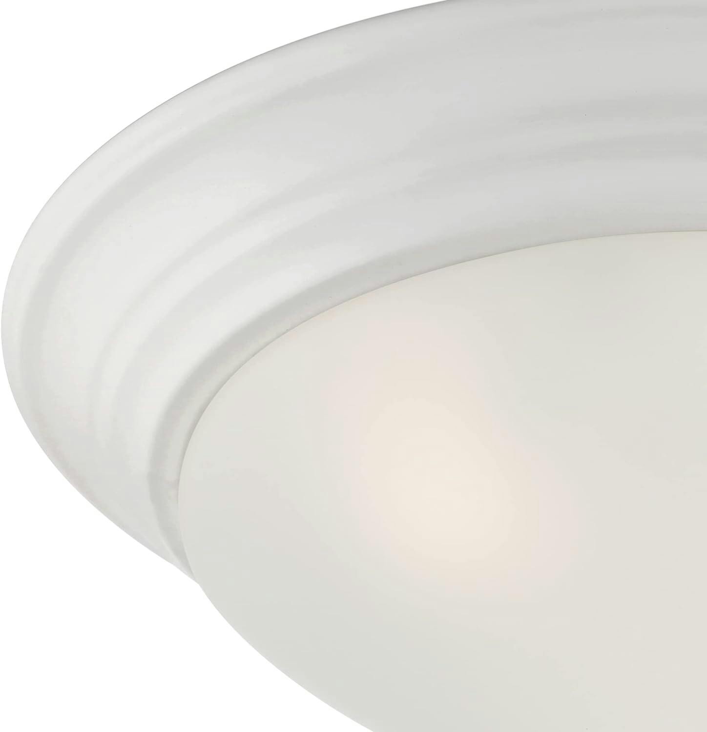Tap 3-Light Matte White Modern Flush Mount Ceiling Light