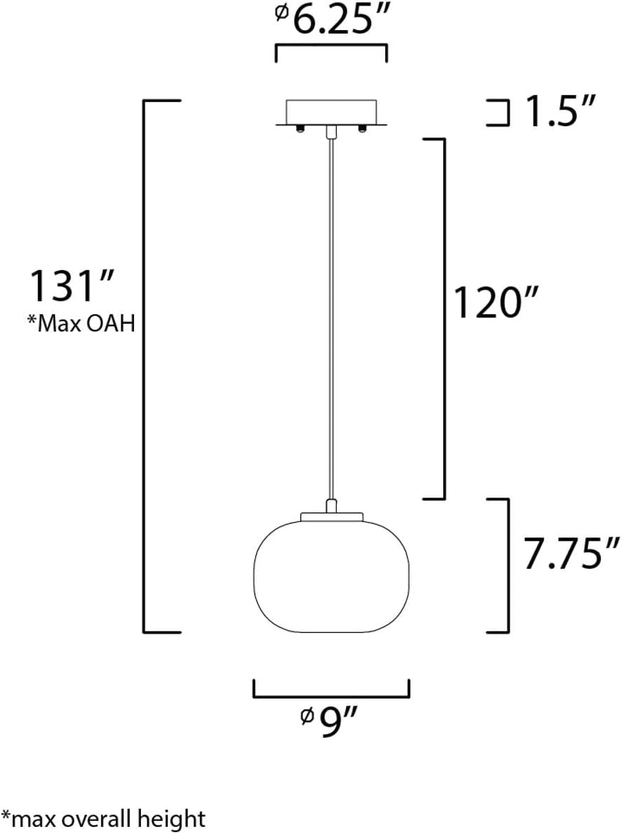 Kace 2-Light Dimmable Glass Pendant