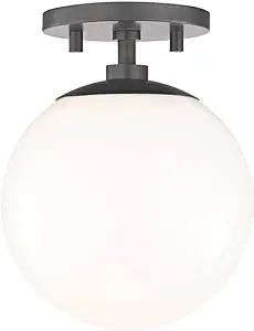 Mitzi H105601-OB Stella-One Light Semi-Flush Mount in Style-7.5 Inches Wide by 9.25 Inches High, Finish Color: Old Bronze