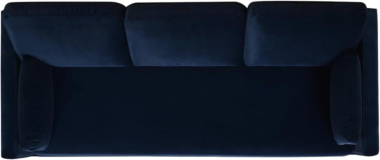 Knox 84" Lawson Track Arm Sofa in Dark Navy Blue Performance Velvet