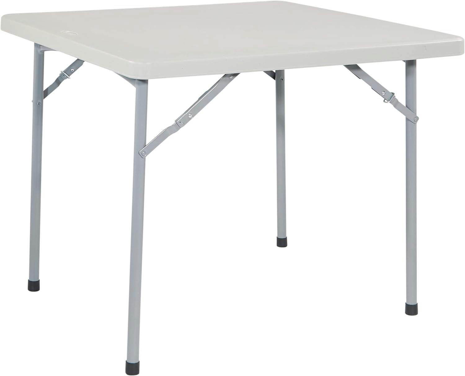 VersaFold 36" Square Light Grey Resin Multipurpose Table