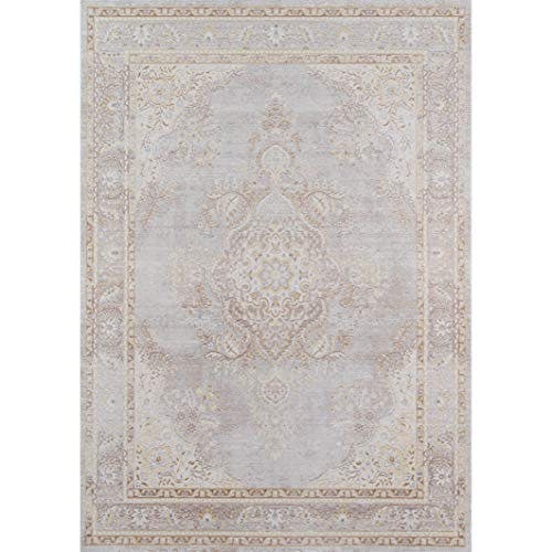 Periwinkle Serenity 4' x 6' Synthetic Stain-Resistant Rug