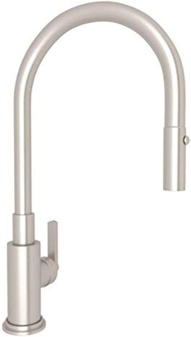 Classic Elegance 18'' Polished Nickel Pull-Out Spray Kitchen Faucet