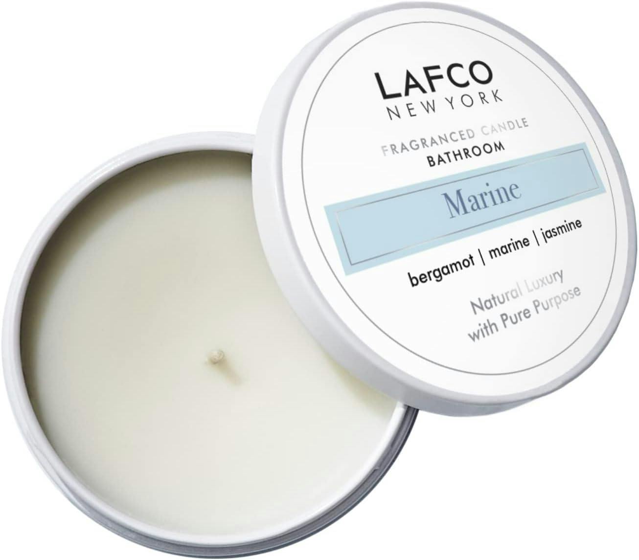 Marine Essence Travel Candle 4oz - White Soy Wax with Fresh Scent