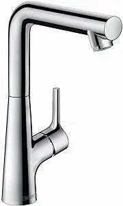 Talis S Premium Wall Mounted Bathroom Faucet with Drain Assembly