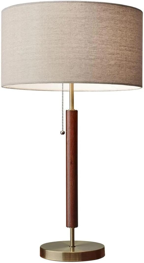 Hamilton 26.25" Walnut Table Lamp