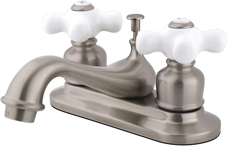 Elegant Restoration Brushed Nickel Centerset Bathroom Faucet
