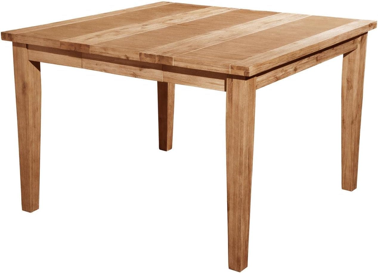 Transitional Aspen 54'' Brown Wood Extendable Counter Pub Table