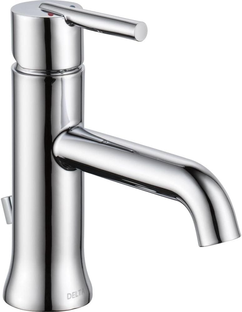 Trinsic Modern Chrome Single Hole Brass Bathroom Faucet with ADA Compliance