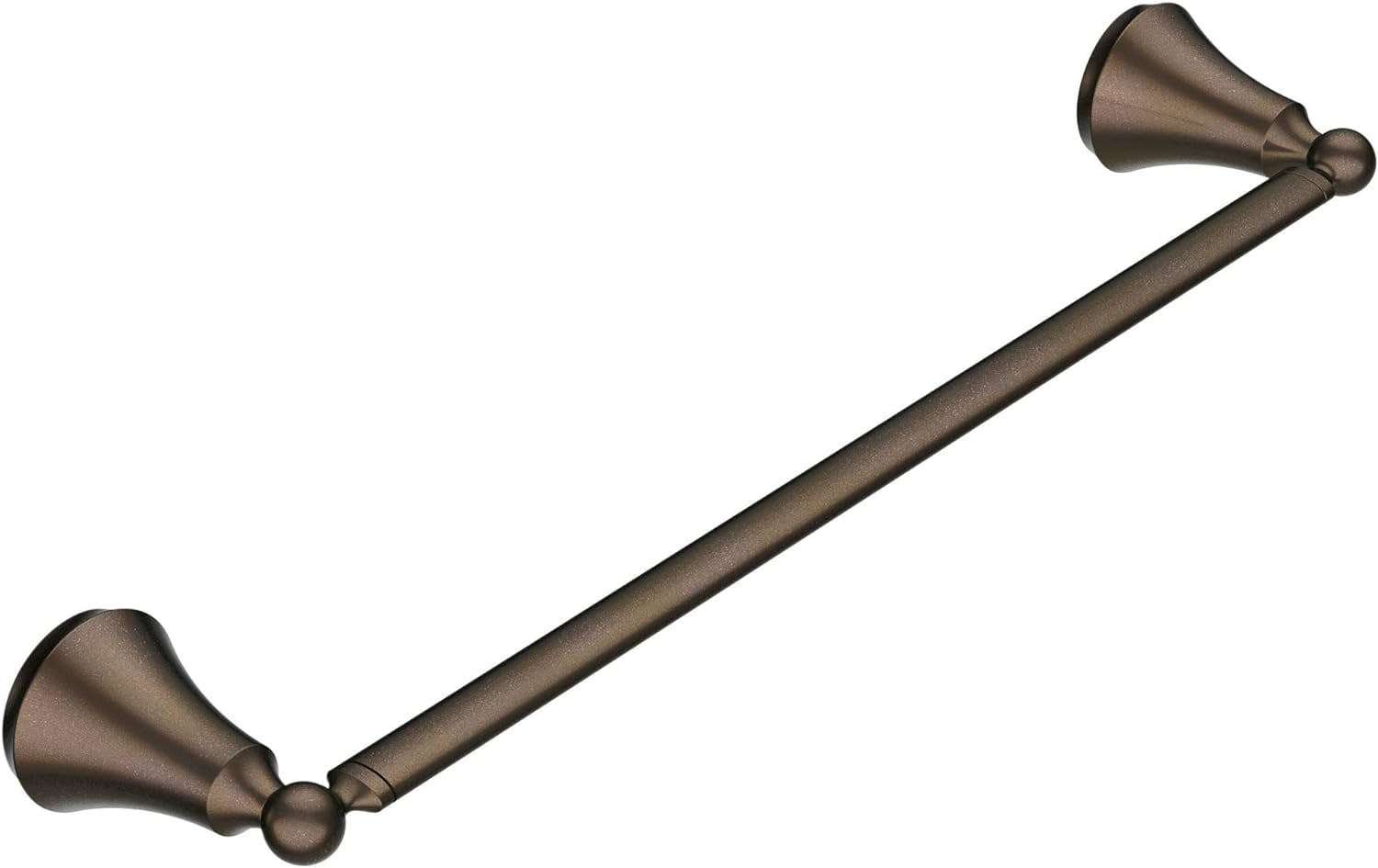 Classic 24" Distressed Bronze Towel Bar with Mounting Hardware