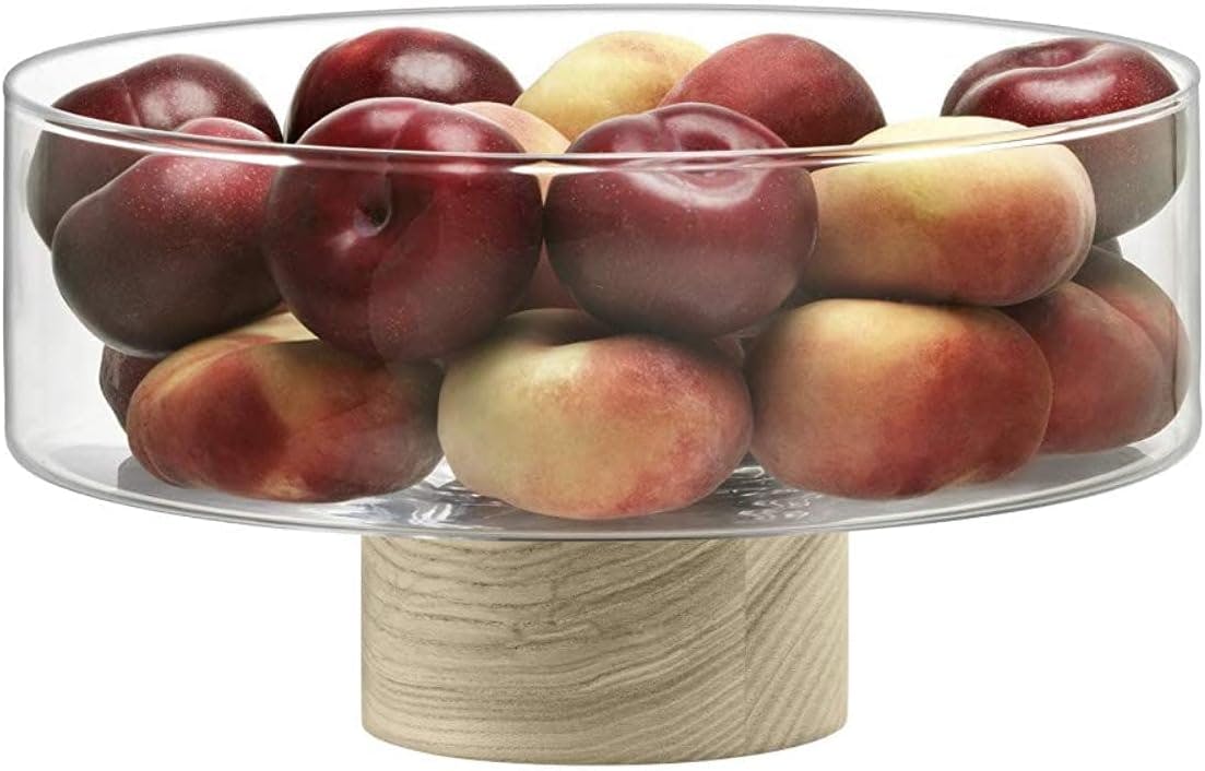 Elegance Handmade Glass Pedestal Bowl for Desserts and Fruits