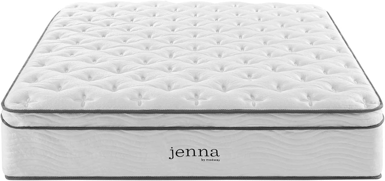King-Size Jenna Pillowtop Innerspring Mattress with Quilted Cover
