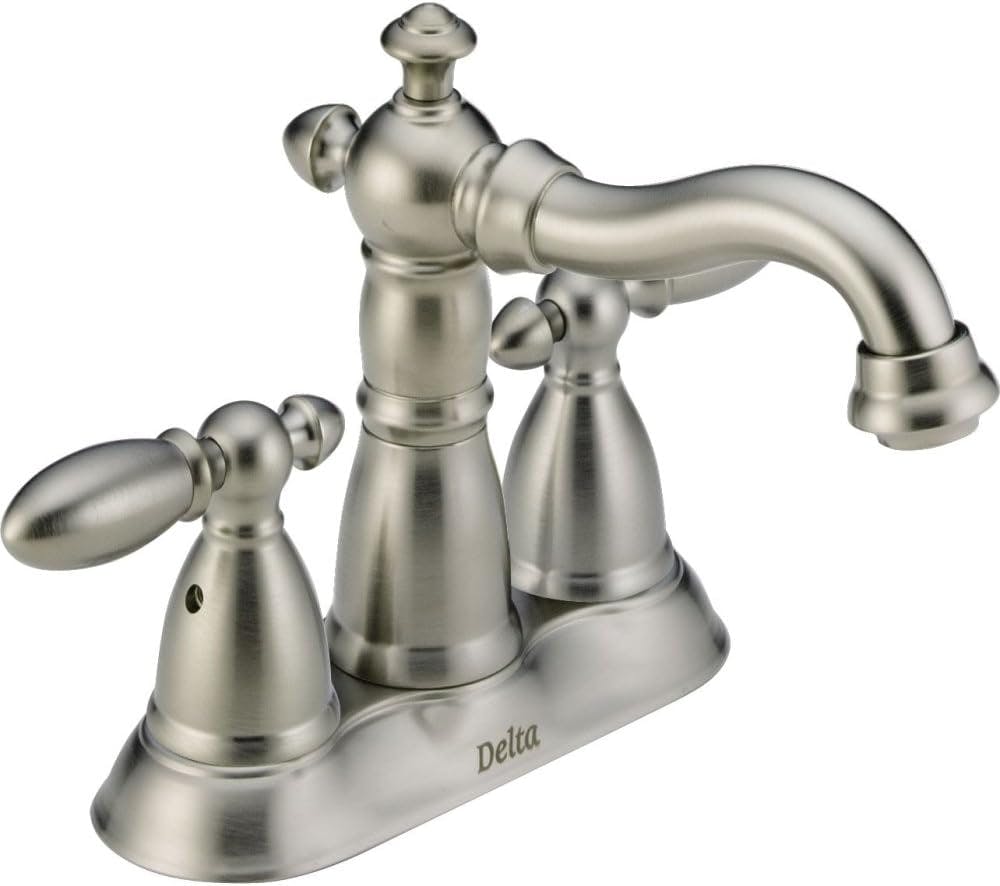 Modern Stainless Steel 2-Handle Centerset Bathroom Faucet